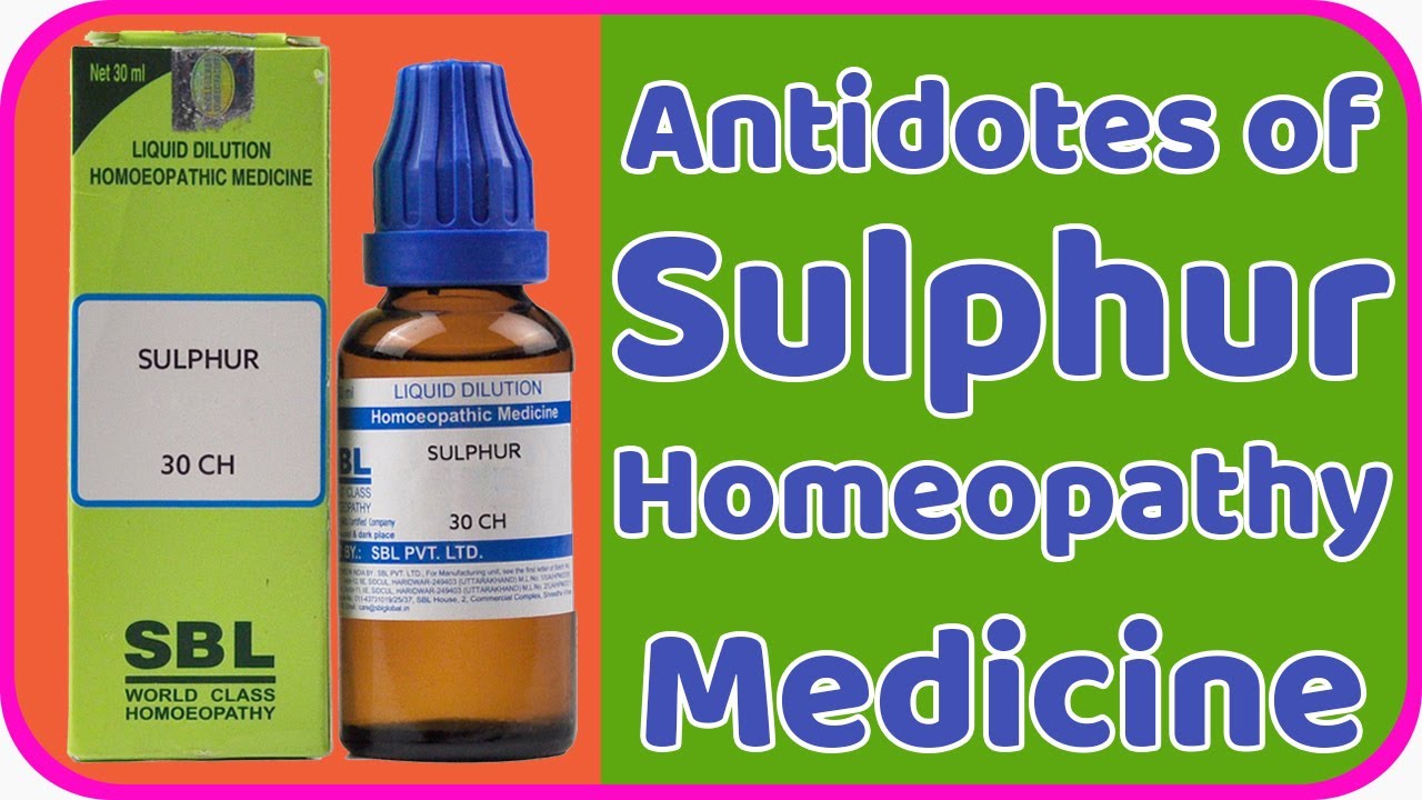 antidote of sulphur